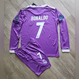 Set Boys Version Retro Team Real Madrid 2017 Ronaldo # 7